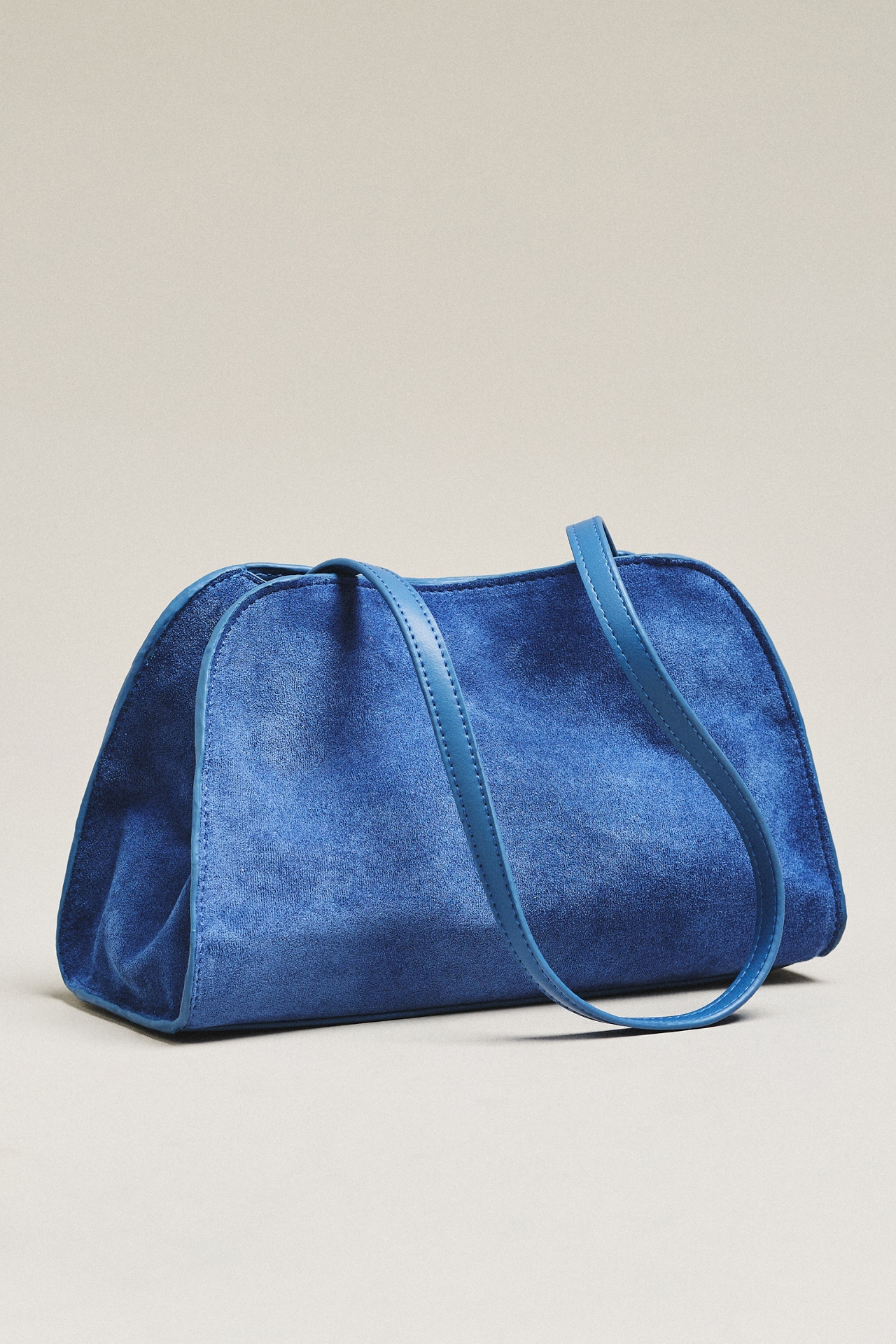 Janie Faux Suede Shoulder Bag