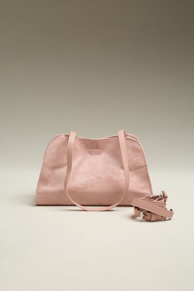 Janie Faux Suede Shoulder Bag #1