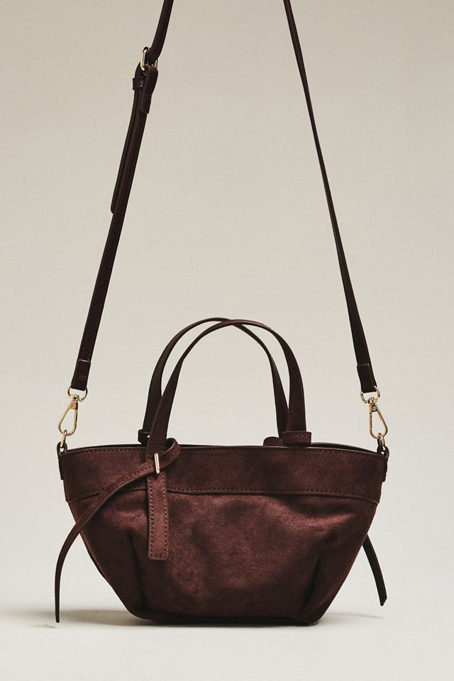 Faux Suede Mini Cinched Handbag #1