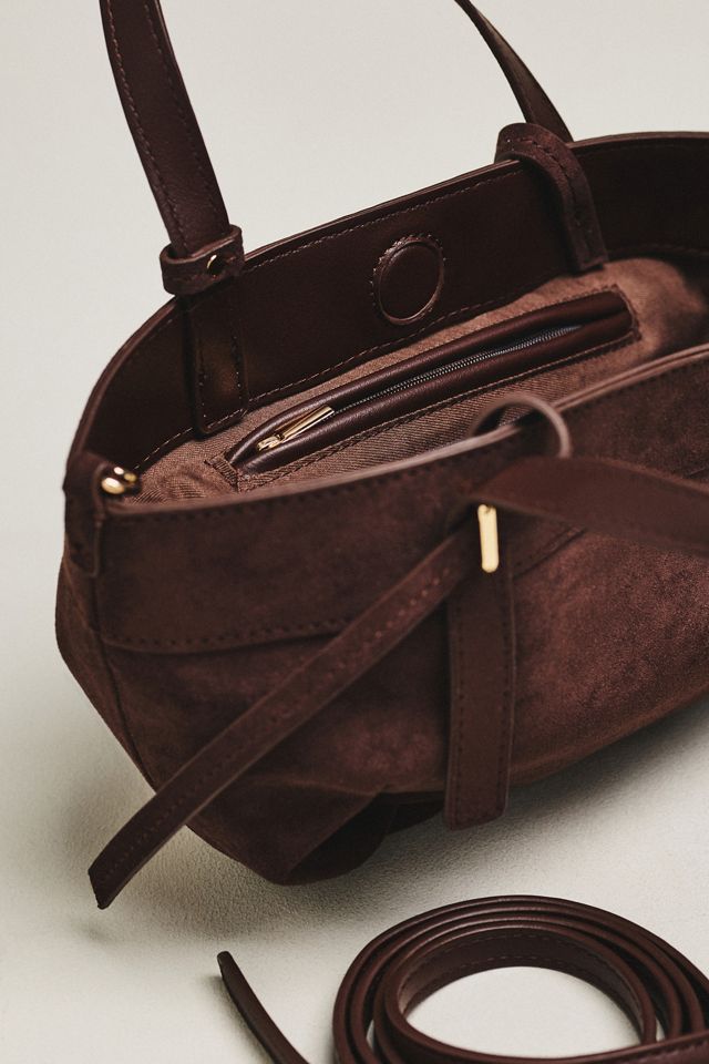 Faux Suede Mini Cinched Handbag #2