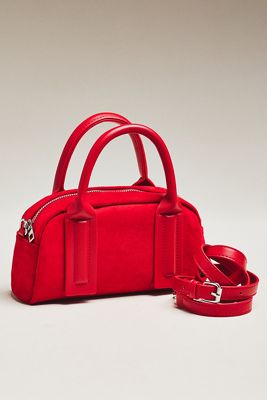 By Anthropologie Noya Mini Faux Suede Bag