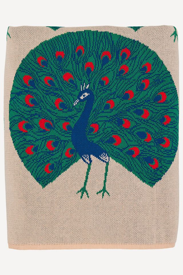 John Robshaw 100% Cotton Knit Swara Throw #1