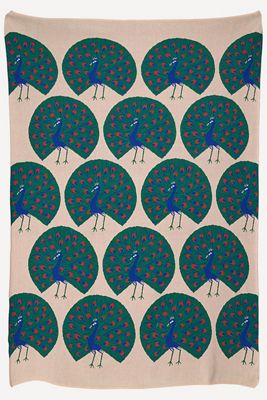 John Robshaw 100% Cotton Knit Swara Throw