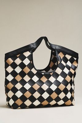 Woven Carryall Hand Bag
