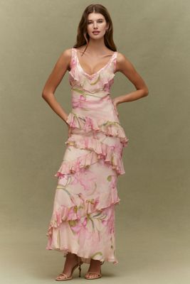 Othilia Aleksia Ruffled Maxi Dress | Anthropologie