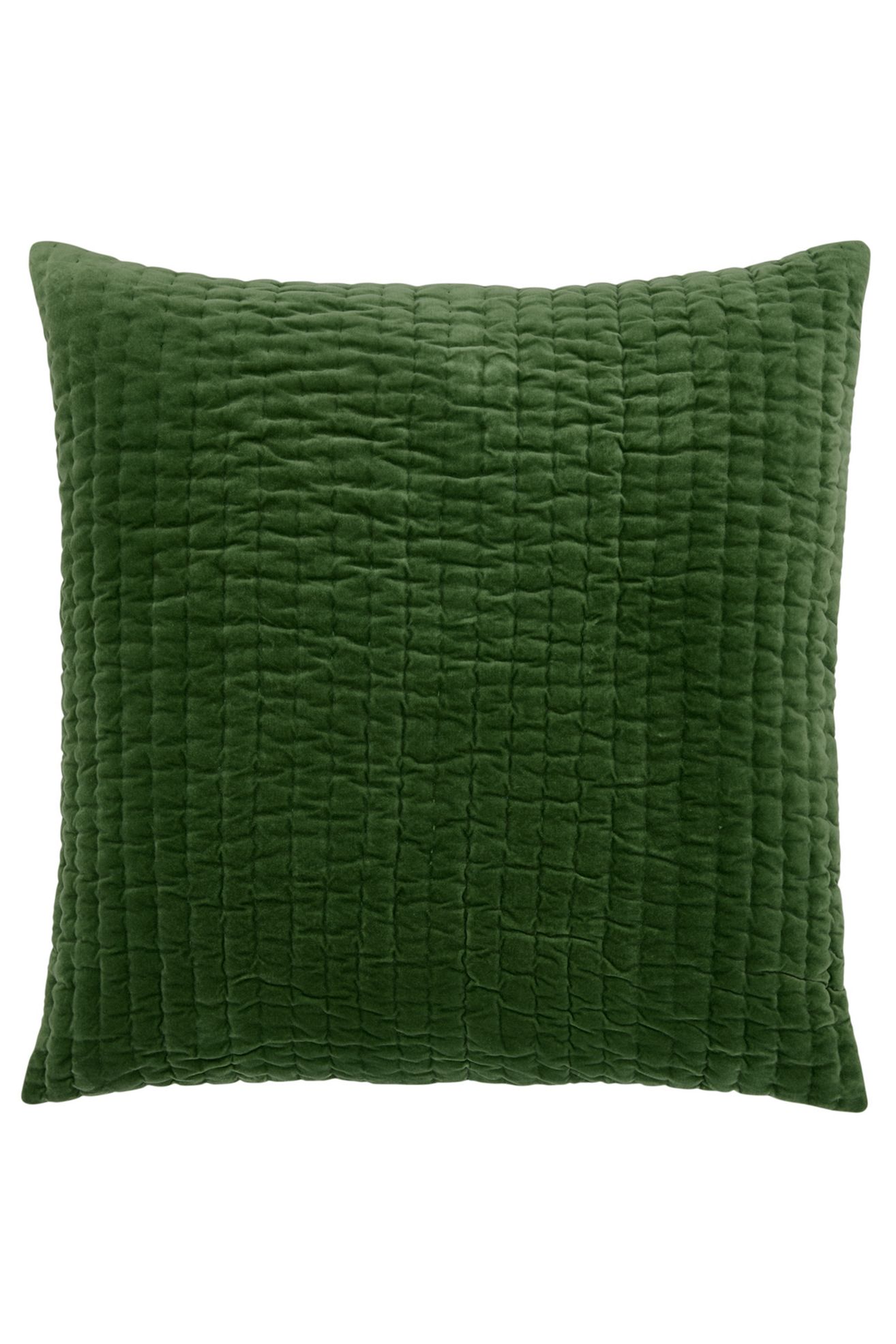 John Robshaw Velvet Euro Sham - Moss, Euro Sham
