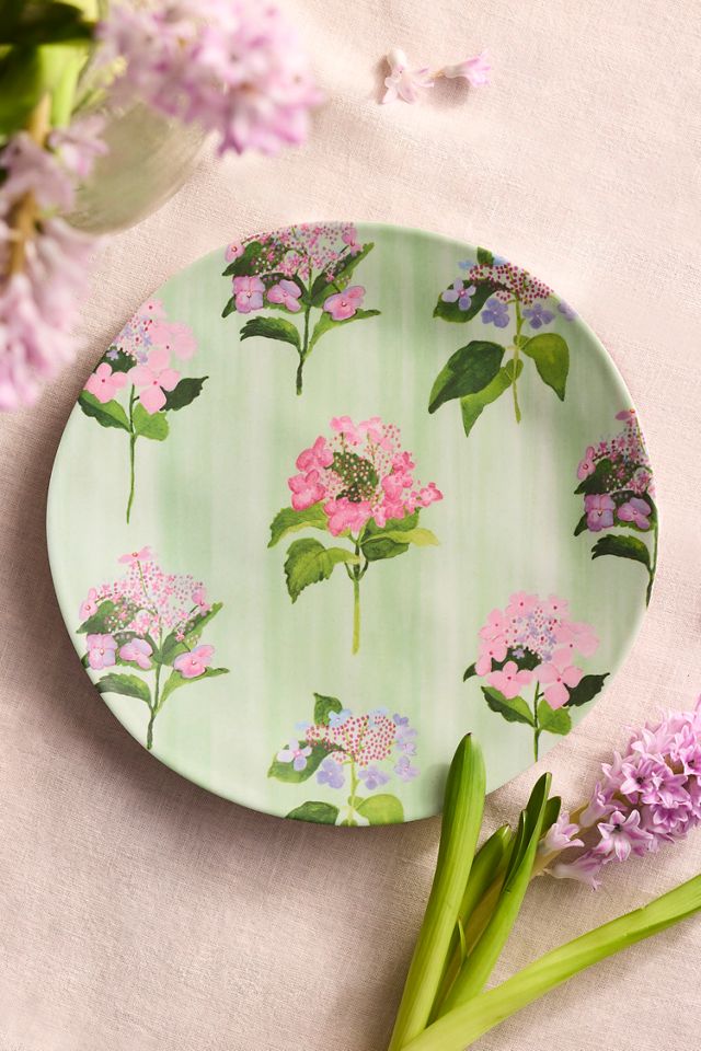 Floral Melamine Dinner Plates, Set of 4 #1