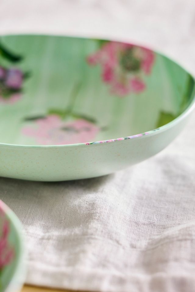 Floral Melamine Bowls, Set of 4 #1