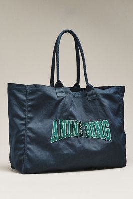 Anine Bing Leo Canvas Tote Bag