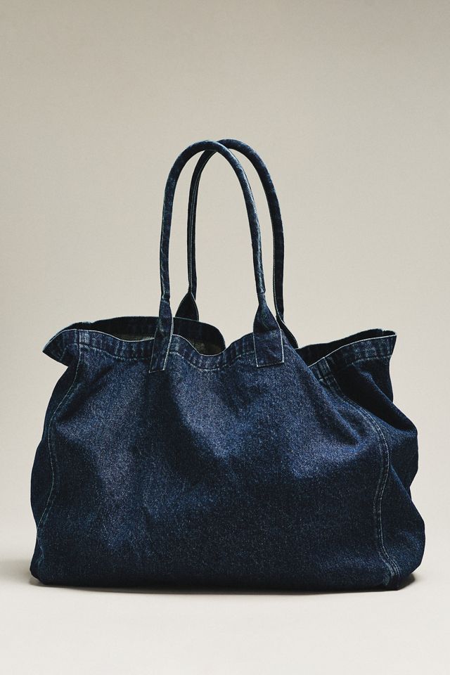 Anine Bing Leo Denim Tote Bag #1