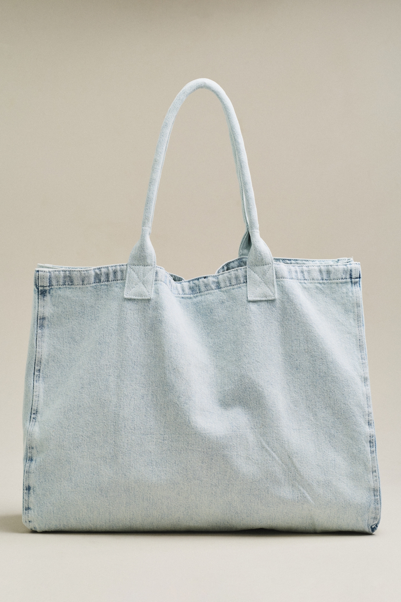 Anine Bing Leo Denim Tote Bag