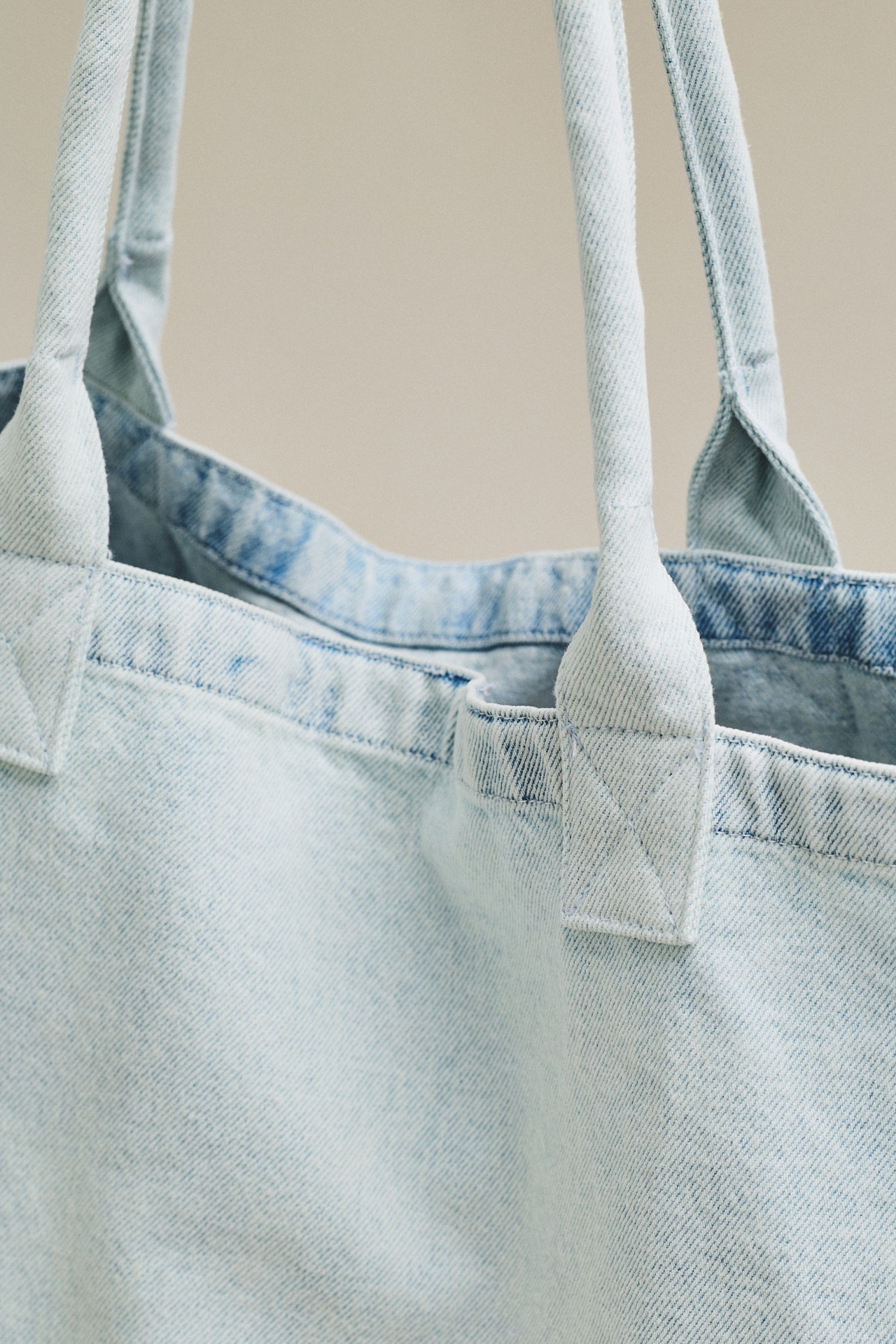 Anine Bing Leo Denim Tote Bag
