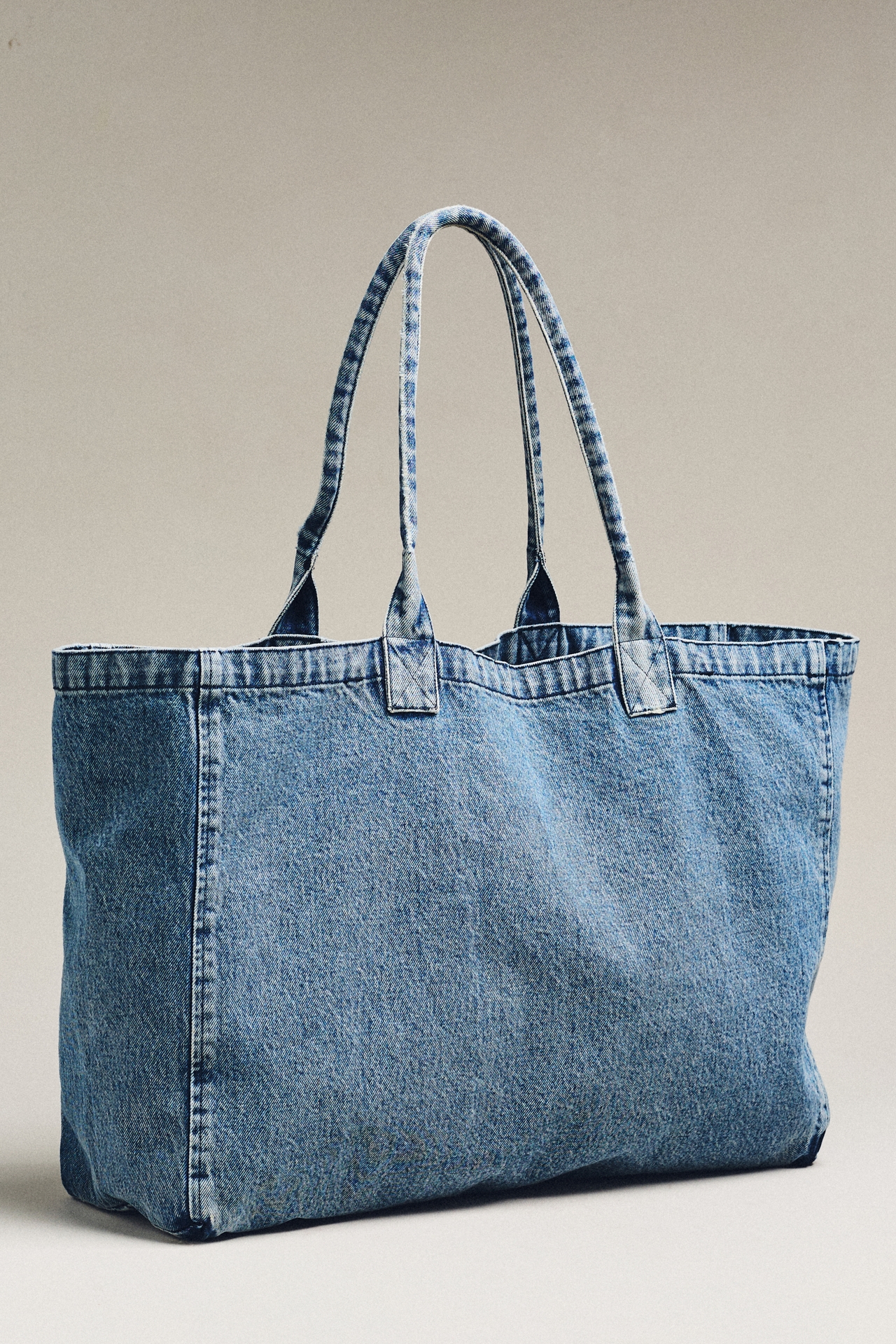 Anine Bing Leo Denim Tote Bag