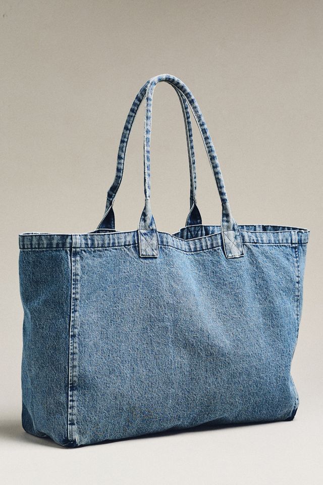 Anine Bing Leo Denim Tote Bag #1