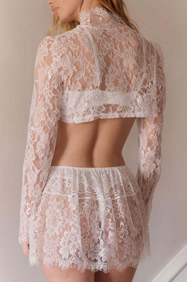 Kilo Brava Lace Cropped Jacket | Anthropologie