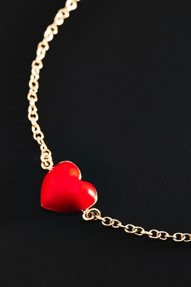 Alison Lou Heart Charm Bracelet #1