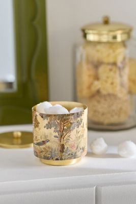 Mckay Patterned Metal Bath Canister