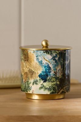 Mckay Patterned Metal Bath Canister