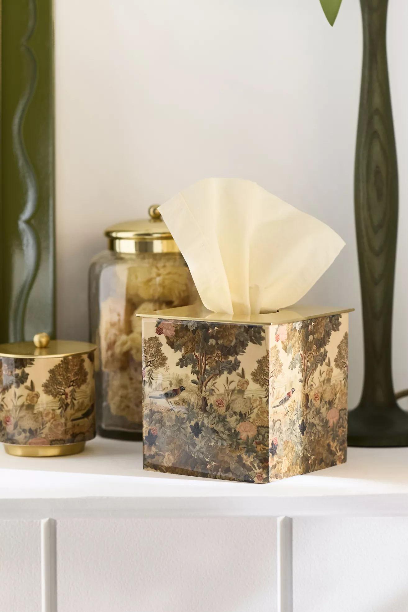 Mckay Patterned Metal Tissue Box Cover