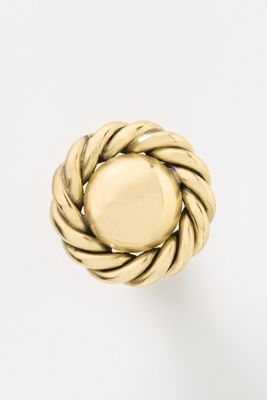 Pomello in Ottone a Corda Intrecciata Maude