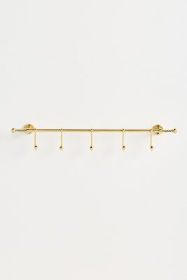 Maude Twisted Rope Brass Utensil Hanging Rack