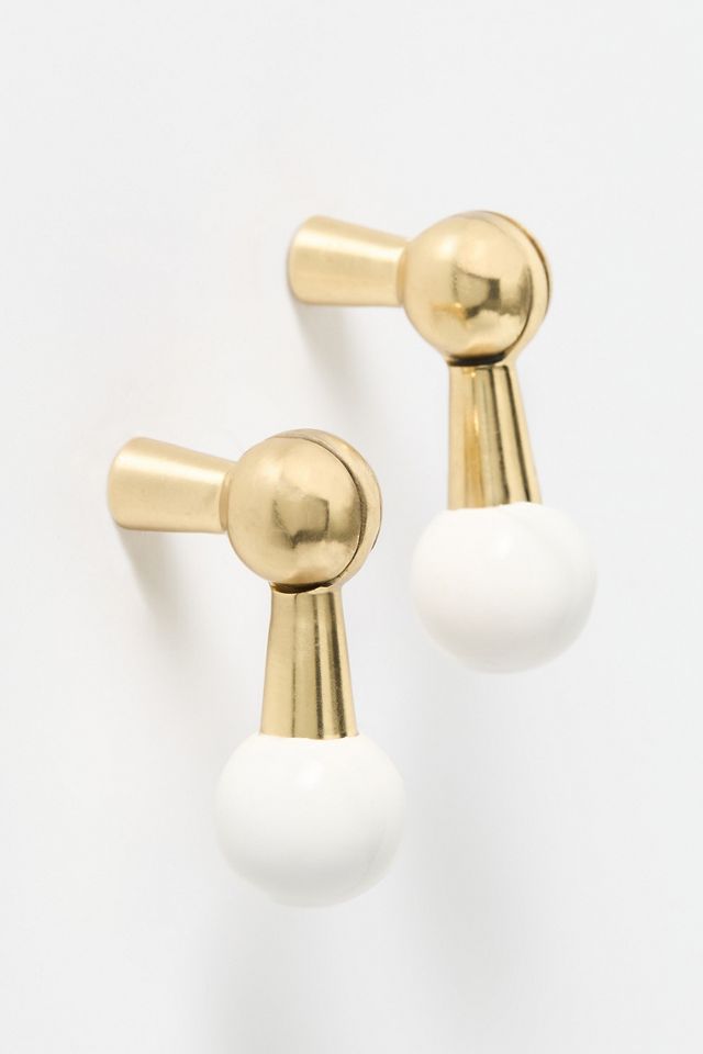 Atina Brass Dangle Knob, Set of 2 #1