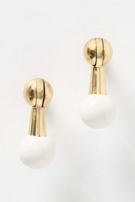 Atina Brass Dangle Knob, Set of 2