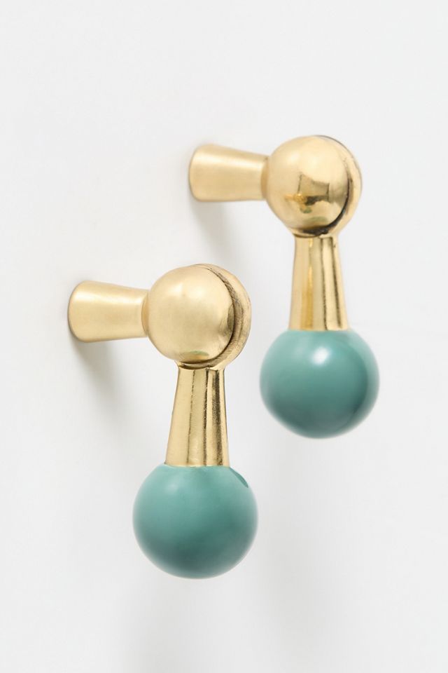Atina Brass Dangle Knob, Set of 2 #1
