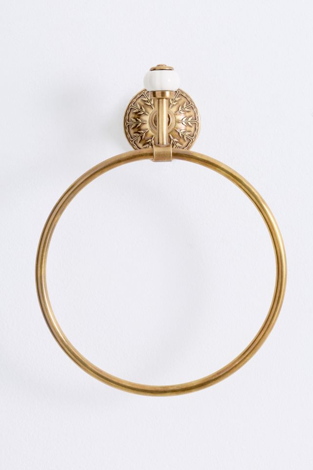Eloise Brass Towel Ring #2