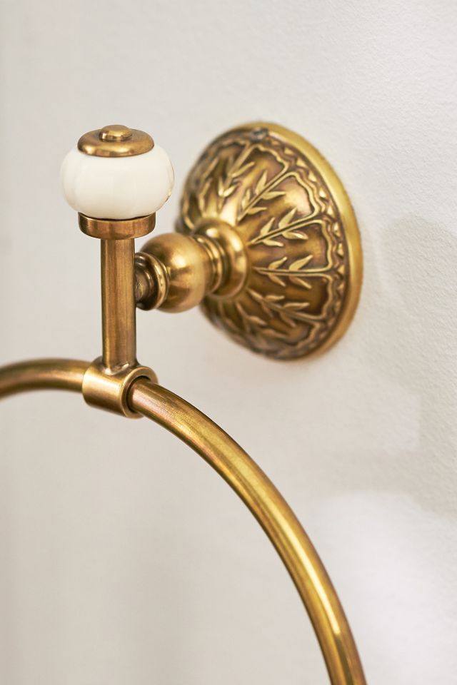 Eloise Brass Towel Ring #1