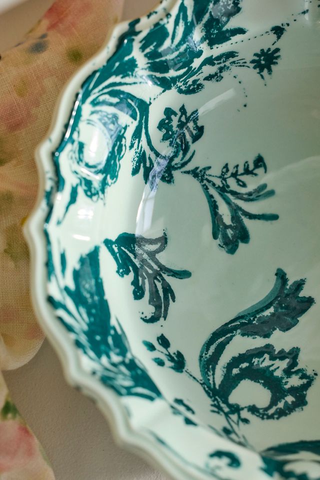 Botanical Silhouette Serving Bowl #1