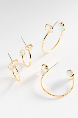 Birthstone Earrings, Set of 4