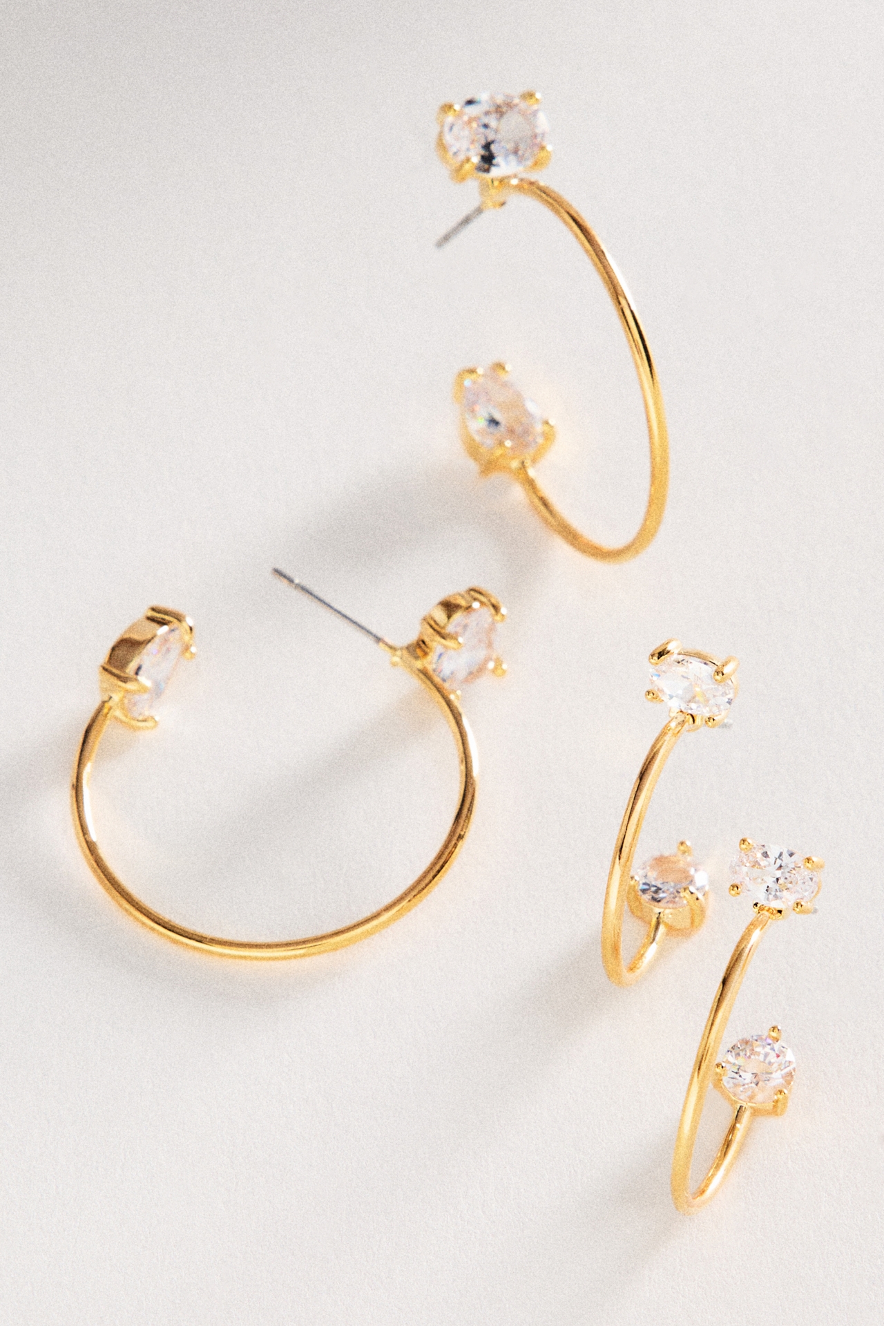 Delicate Chroma Hoop Earrings, Set of 2