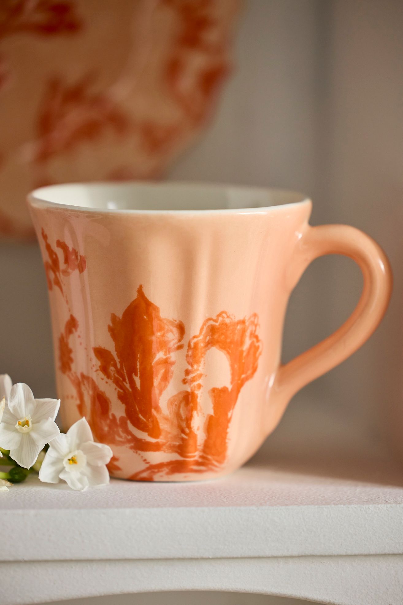 Botanical Silhouette Mug - Papaya, One Size