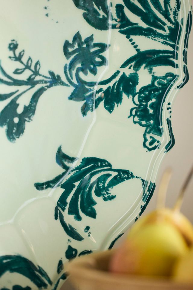 Botanical Silhouette Oval Serving Platter #2