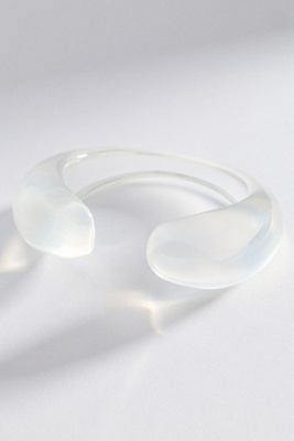 Clear Chunky Cuff Bracelet