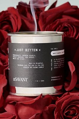 The New Savant Floral Just Bitten Tinned Candle