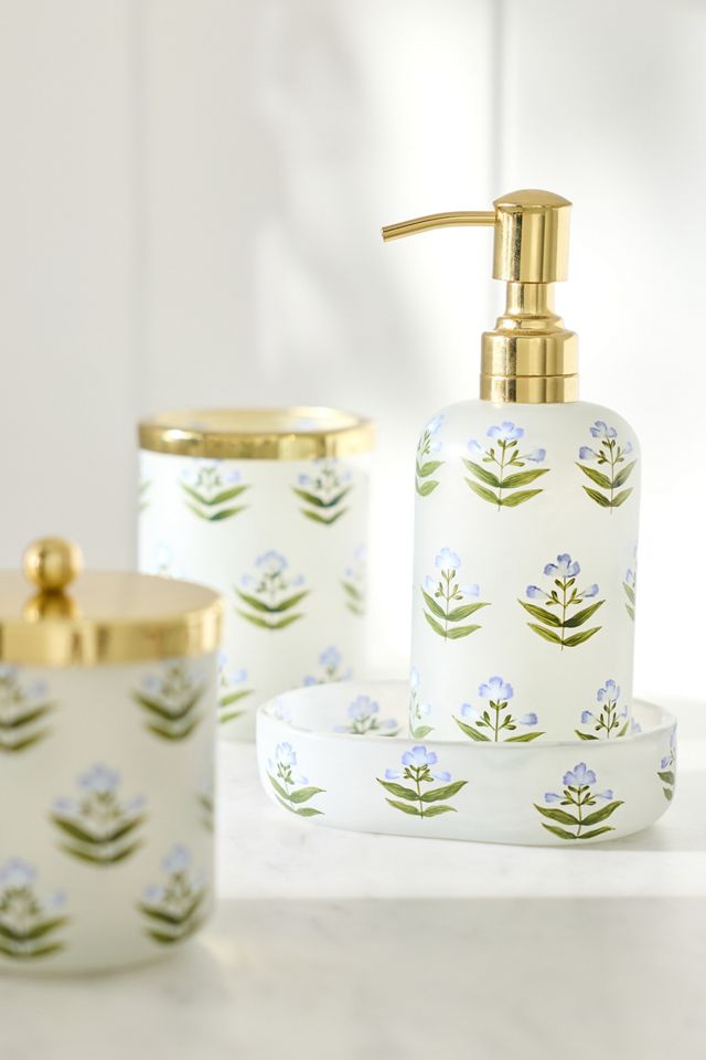 Flower Glass Bath Tumbler #1