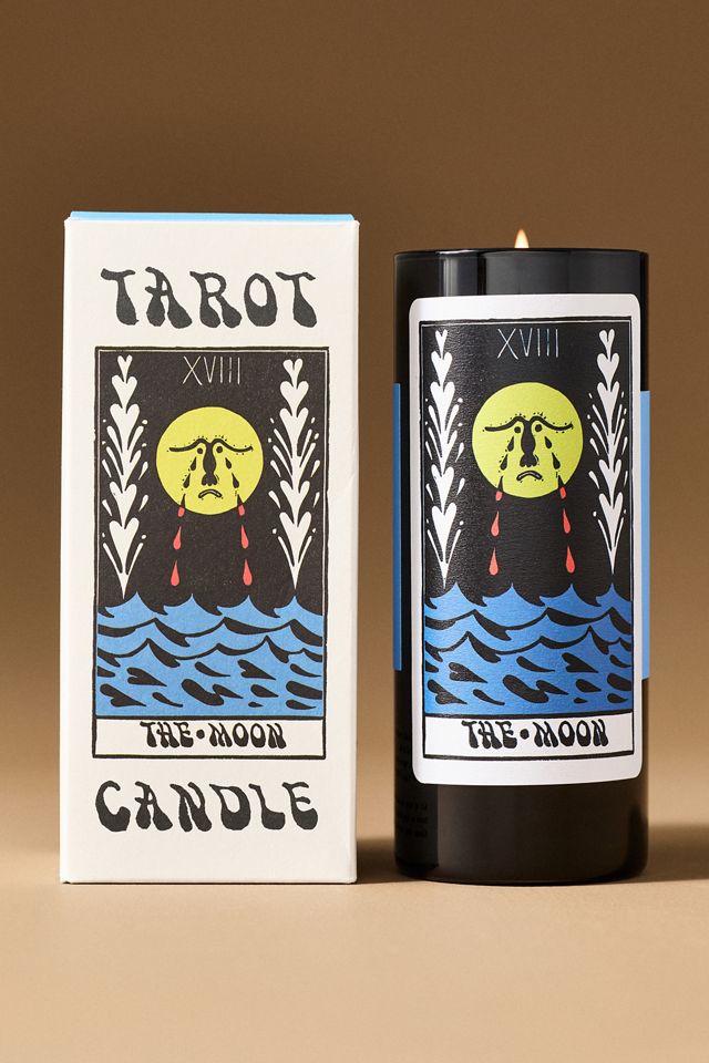 54 Celsius The Moon Glass Tarot Candle | AnthroHome