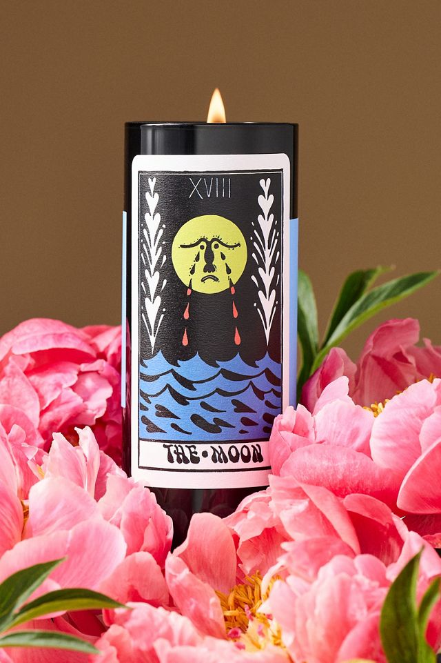 54 Celsius The Moon Glass Tarot Candle | AnthroHome