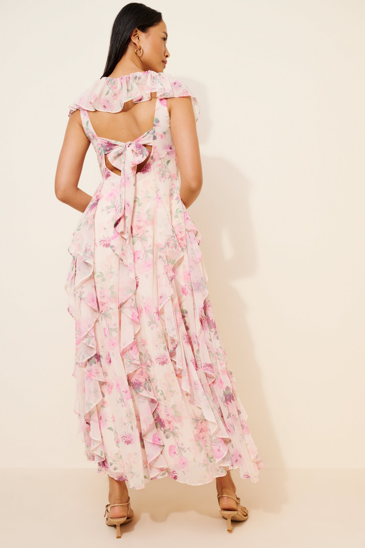 BHLDN Chiffon Maxi Dress