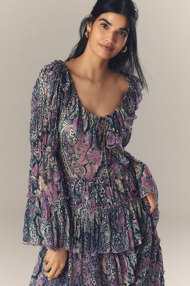 Long-Sleeve Ruffled Blouse #4