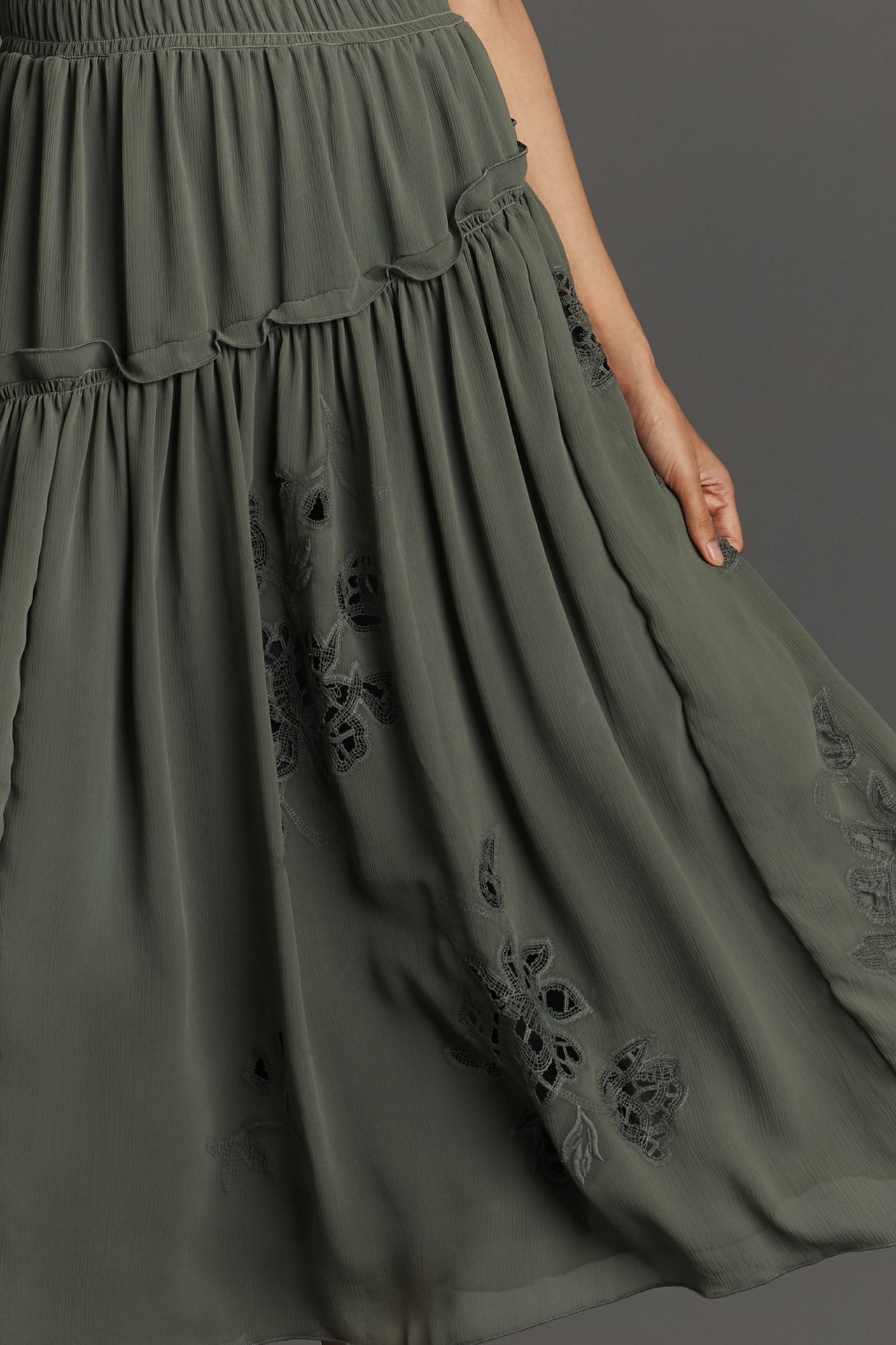 Sleeveless Asymmetric Midi Dress