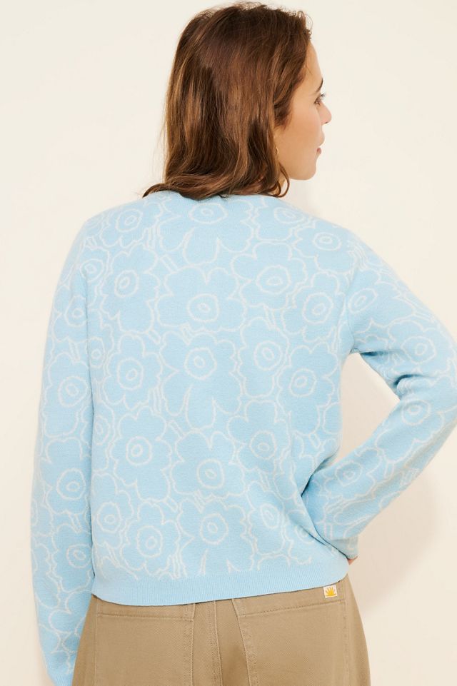 Marimekko Mutka Mini Piirto Unikko Knitted Cardigan | Anthropologie