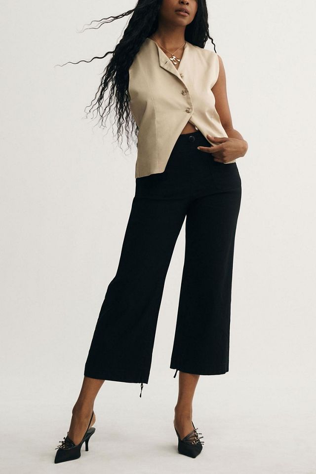 Maeve The Adaptive Colette Cropped Wide-Leg Pants #3
