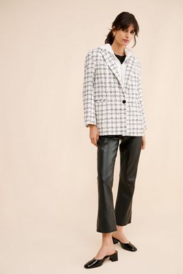 Maeve Hooded Dickie Tweed Blazer