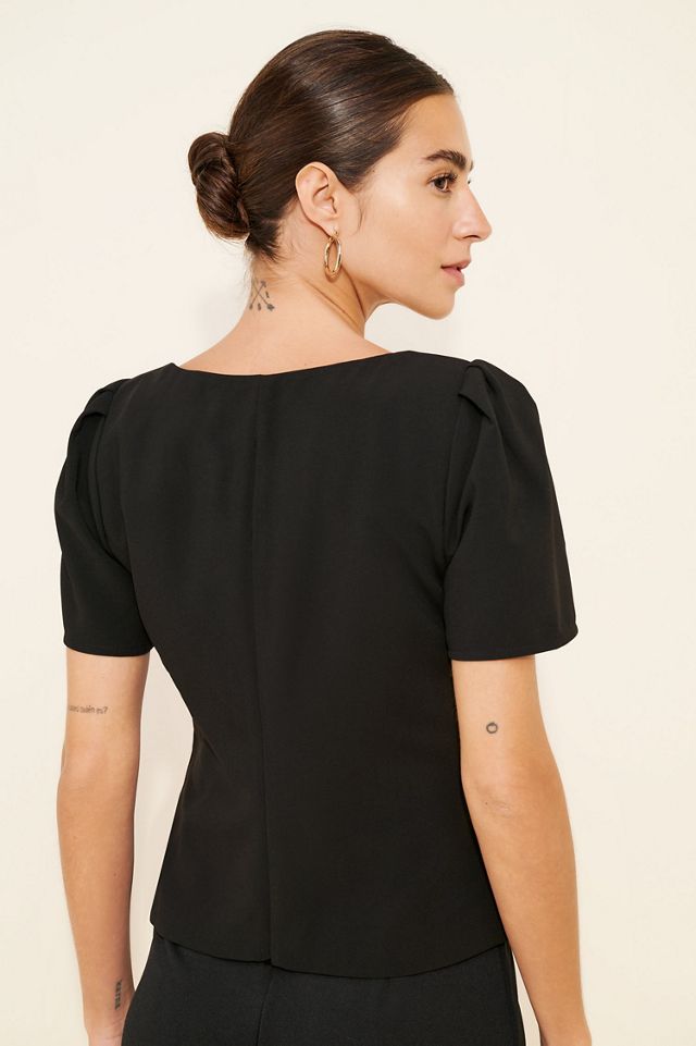 ASTR the Label Torie Tie Detail Top #1