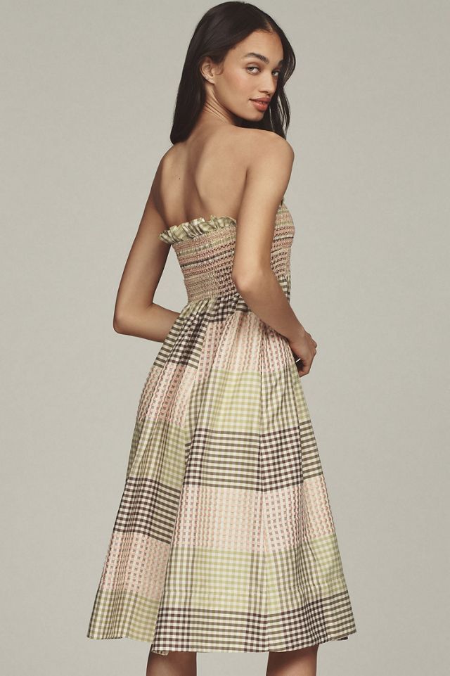 Maeve Strapless A-Line Midi Dress #4