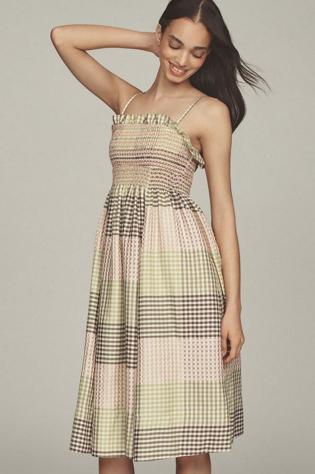 Maeve Strapless A-Line Midi Dress #1