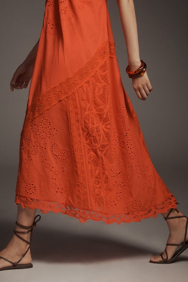 Halter Cutwork Lace Dress | Anthropologie